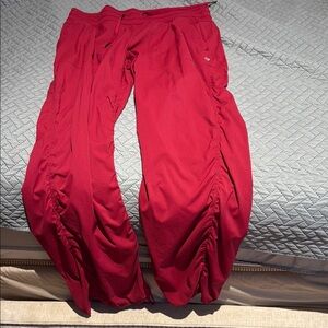 Lululemon Red Athletic Pants
